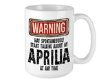 Aprilia Mug – WARNING Design
