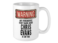 Chris Evans Mug – WARNING Design