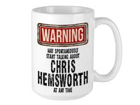 Chris Hemsworth Mug – WARNING Design