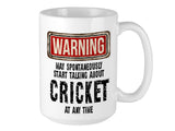 Cricket Mug – WARNING Design
