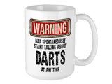 Darts Mug – WARNING Design