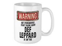 Def Leppard Mug – WARNING Design