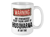 Husqvarna Mug – WARNING Design