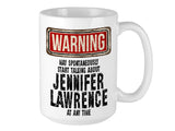 Jennifer Lawrence Mug – WARNING Design