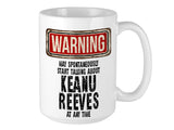 Keanu Reeves Mug – WARNING Design