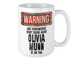Olivia Munn Mug – WARNING Design