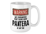 Pantera Mug – WARNING Design