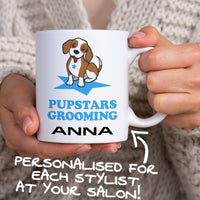 Pet Groomers Personalised Staff Logo Mug