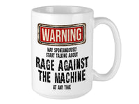 Rage Against the Machine Mug – WARNING Design