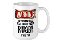 Rugby Mug – WARNING Design