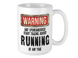 Running Mug – WARNING Design