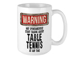 Table Tennis Mug – WARNING Design