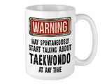 Taekwondo Mug – WARNING Design