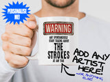 The Strokes Mug - Mug held by bearded man - WARNING May Start Talking About Design