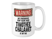 Timothée Chalamet Mug – WARNING Design