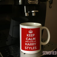 Keep Calm and Look At Harry Styles - Mug Coffee Machine