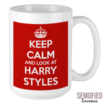 Keep Calm and Look At Harry Styles - Mug
