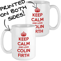 Keep Calm and Love Colin Firth - Mug Both Sides