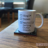 Mentally Dating Chris Evans - Mug on Coffee Table