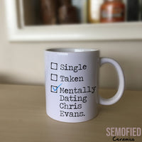 Mentally Dating Chris Evans - Mug on Sideboard