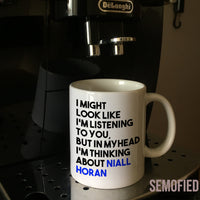 Thinking about Niall Horan - Mug on Coffee Machine